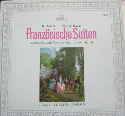 FRANZOSISCHE SUITEN LP BY JOHANN SEBASTIAN BACH