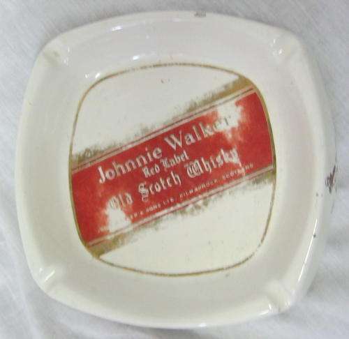 JOHNNIE WALKER ASHTRAY(+-16 CM,MADE IN ITALY)