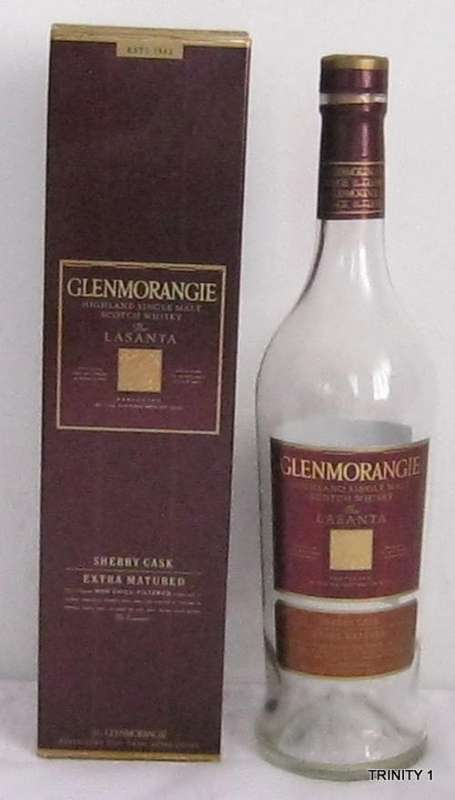 EMPTY GLENMORANGIE   BOTTLE