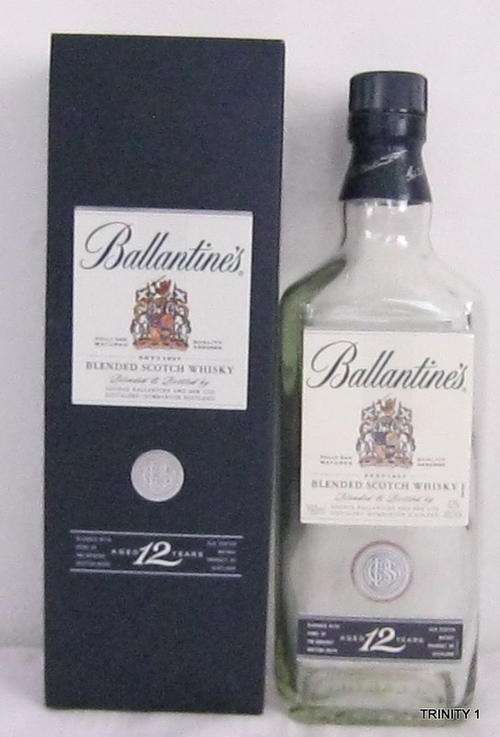 EMPTY BALLENTINE'S WHISKY  BOTTLE