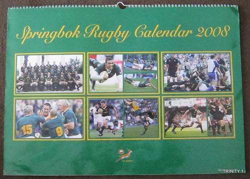 SPRINGBOK RUGBY CALENDER 2008