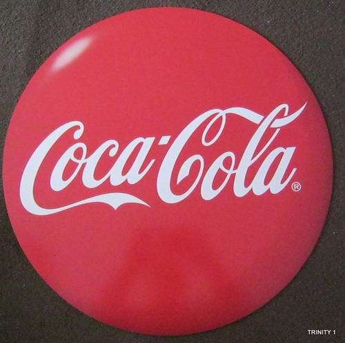 COCA COLA SIGN(45cm in diam)