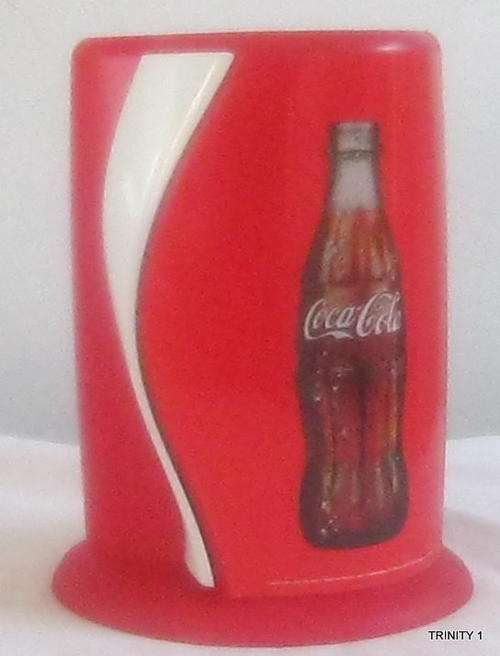PLASTIC COCA COLA STRAW HOLDER/DISPENSER(20cm LONG -NEVER USED)