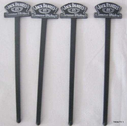 4 JACK DANIEL'S SWIZZLE STICKS