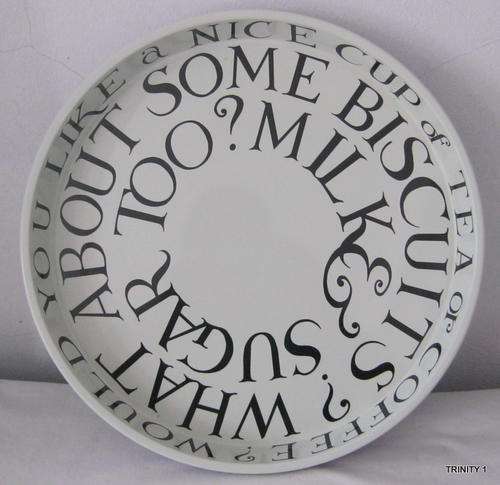 ROUND TRAY(+-30CM IN DIAMETER) FROM EMMA BRIDGEWATER PRODUCED  BY ELITE GIFT BOXES,UK