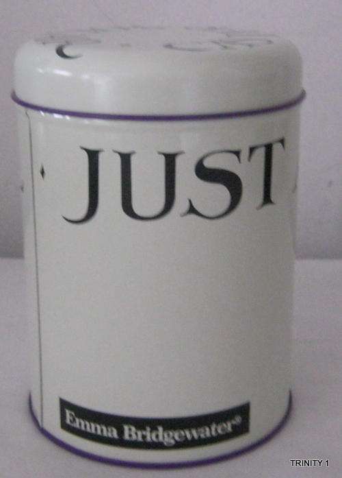 STORAGE TIN (+-14CM HIGH AND +-10.5CM IN DIAMETER) FROM EMMA BRIDGEWATER