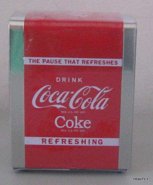 COCA COLA NAPKIN HOLDER(+-14CM BY +-11CM)STILL SEALED