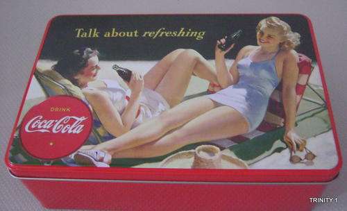 COCA COLA SQUARE TIN(+-20CM BY +-12CM)