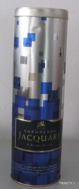 EMPTY CHAMPAGNE JACQUART TIN(+-33CM LONG)