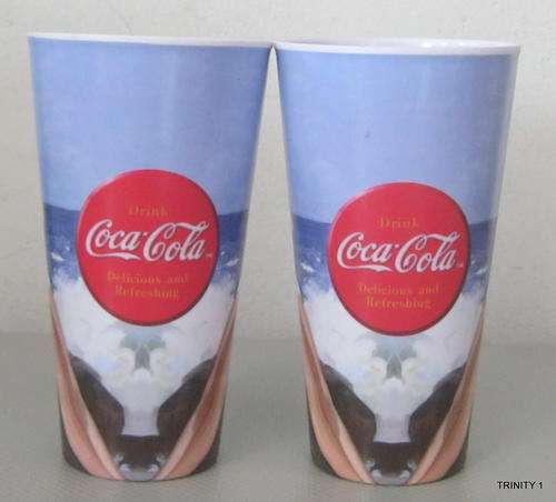 COCA COLA GLASSES(+-16CM HIGH)