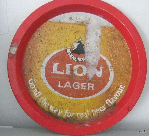 ROUND LION LAGER TRAY(36cm in diameter)