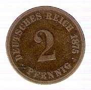 2 PEENNIG 1875
