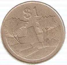 1 ZIMBABWE DOLLAR 1980