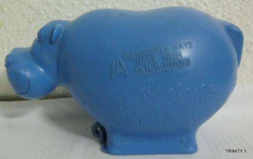 OLD ALLIED PLASTIC  MONEY BOX