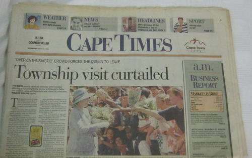 OLD CAPE TIMES NEWSPAPER