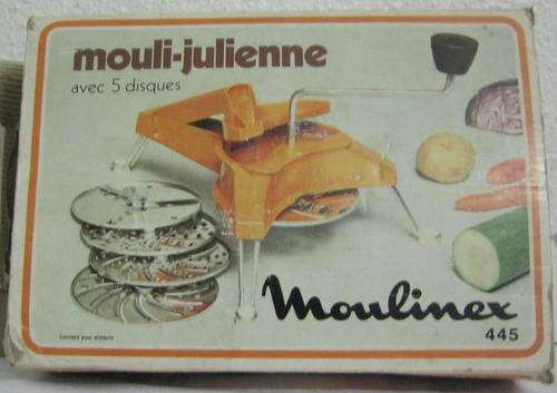 MOULINEX : 445 : MOULI-JULIENNE WITH 5 DISCS
