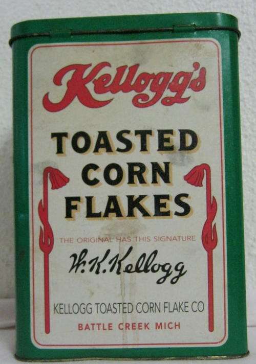 OLD KELLOGG'S CORN FLAKES TIN