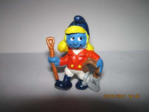 Horse riding Smurfette - Manufactured by Schleich