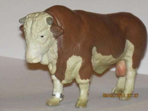 Plastic Brown Bull - Manufactured by Schleich