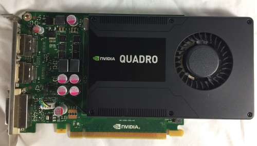 GPU - NVIDIA QUADRO K2000 2GB - RX 550 -60% EQUIVALENT
