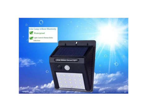 20 LED Solar Power PIR Motion Sensor Wall Light Outdoor Garden Waterproof Lamp