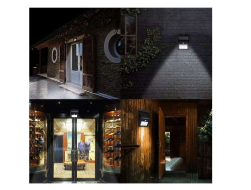 20 LED Solar Power PIR Motion Sensor Wall Light Outdoor Garden Waterproof Lamp