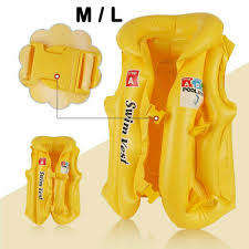 Inflatable Flotation Device Swimming Practice Vest Jacket