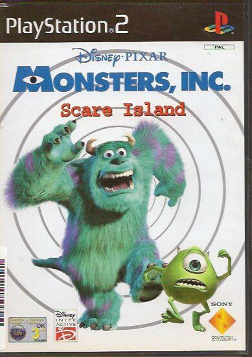ps2 disney pixar monsters inc scare island