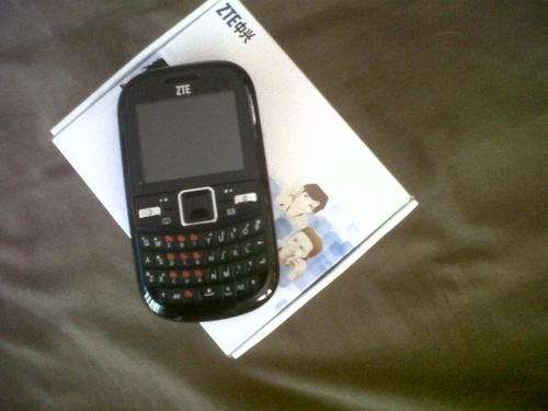 ZTE Cell phone and charger