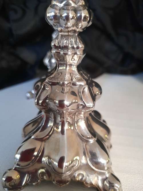 SILVER  CANDLEHOLDERS