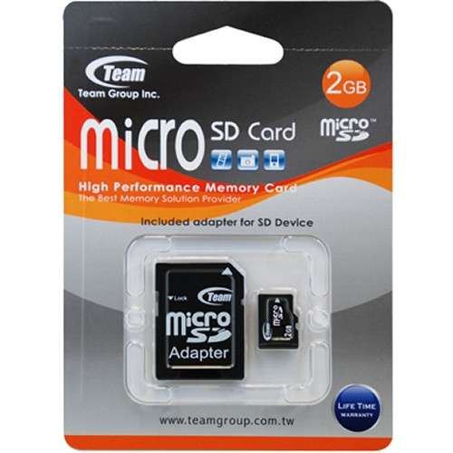 **MASSIVE C-L-E-A-R-A-N-C-E** 10 x GENUINE TEAM 2GB MICRO SD MEMORY CARD WITH SD ADAPTER