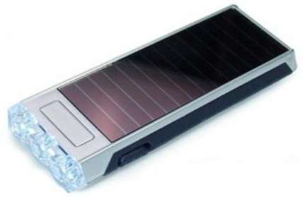 SOLAR POWERED LED FLASHLIGHT