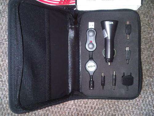 Universal Mobile Phone Charger Kit USB and Car Charger IN CARRY CASE