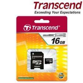*FREE COMBINED SHIPPING!* *GENIUNE* TRANSCEND 16GB MICRO {CLASS 4} SDHC MEMORY CARD & SD ADAPTER