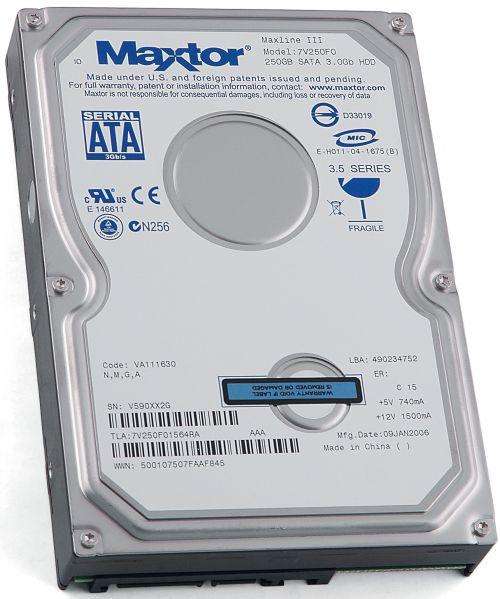 **FREE COMBINED SHIPPING!!** MAXTOR MAXLINE III 250GB SATA 3.0GB HARD DISK DRIVE FULL OF MOVIES