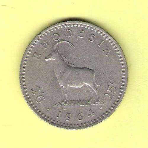 1964 - 25cent Rhodesia