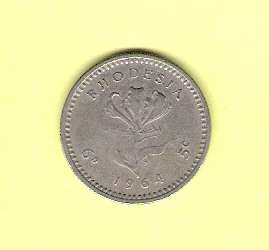 1964 -6d Rhodesia