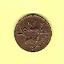 1970 - Half sent SA Coin