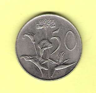 1990 - SA 50C coin