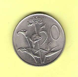 1988 - SA 50c coin