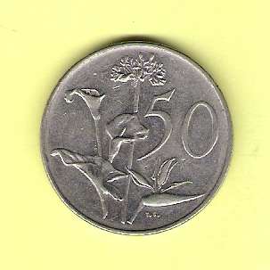 1988 - SA 50c coin