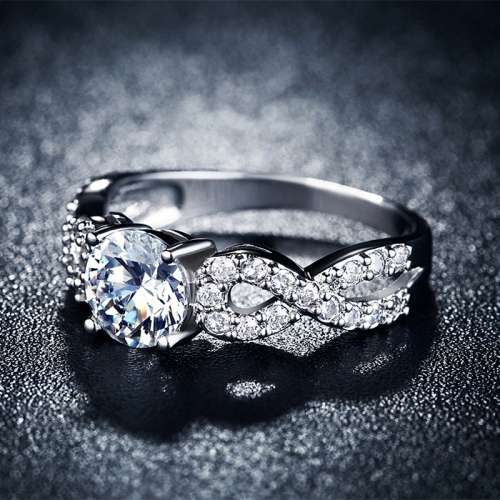 ASTONISHING!! Double Infinity Ring With 6.53ct Hand Crafted  Simulated Diamonds Size 6; 7; 8 US