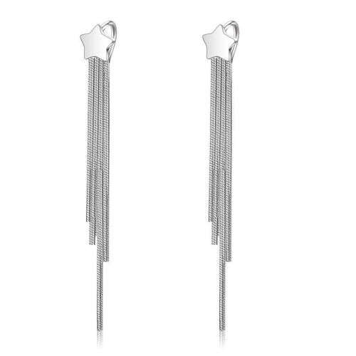 Beautiful Silver Filled Star Drop Earrings