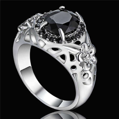Gorgeous 10Kt Yellow Gold Filled Black Onyx Ring Size 6 US
