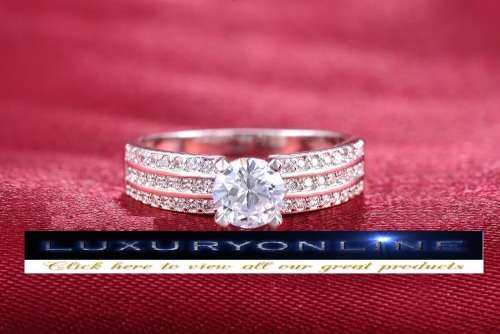 White Gold Filled 1.38ct Simulated Diamond Ring