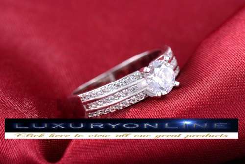White Gold Filled 1.38ct Simulated Diamond Ring
