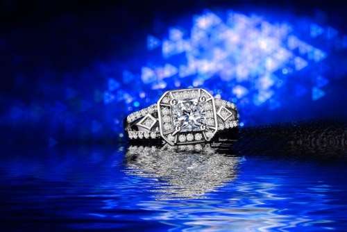 White Gold Filled Simulated Diamond Ring