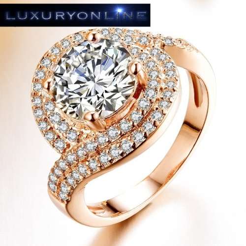 AMAZING! Tocean Ring With 1,75ct Simulated Diamonds Size 8; 9 US