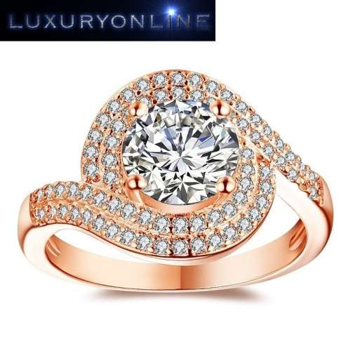 AMAZING! Tocean Ring With 1,75ct Simulated Diamonds Size 8; 9 US