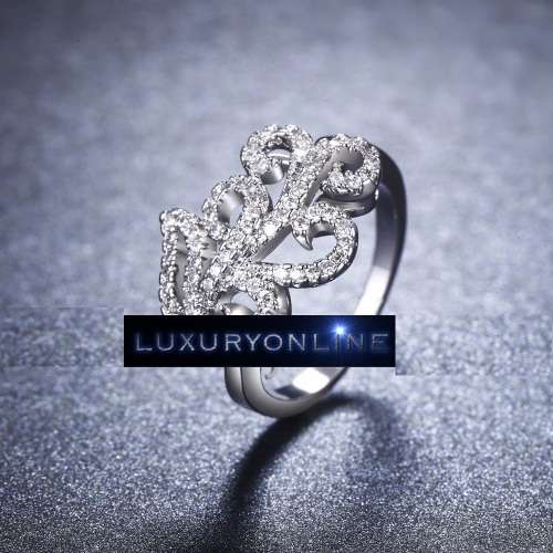 BRILLIANT! 0,25ct Simulated White Diamond Ring Size 6; 7 US